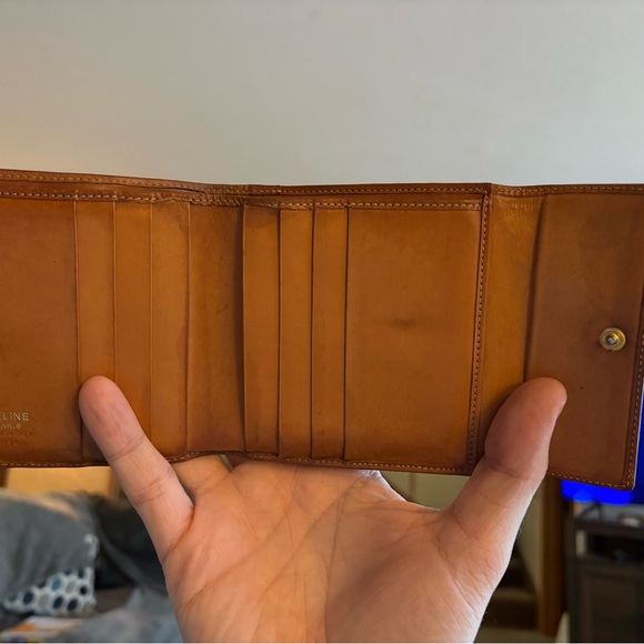 Authentic Vintage Celine Macadam Triomphe Bifold Wallet – Brown - Picture 3 of 9